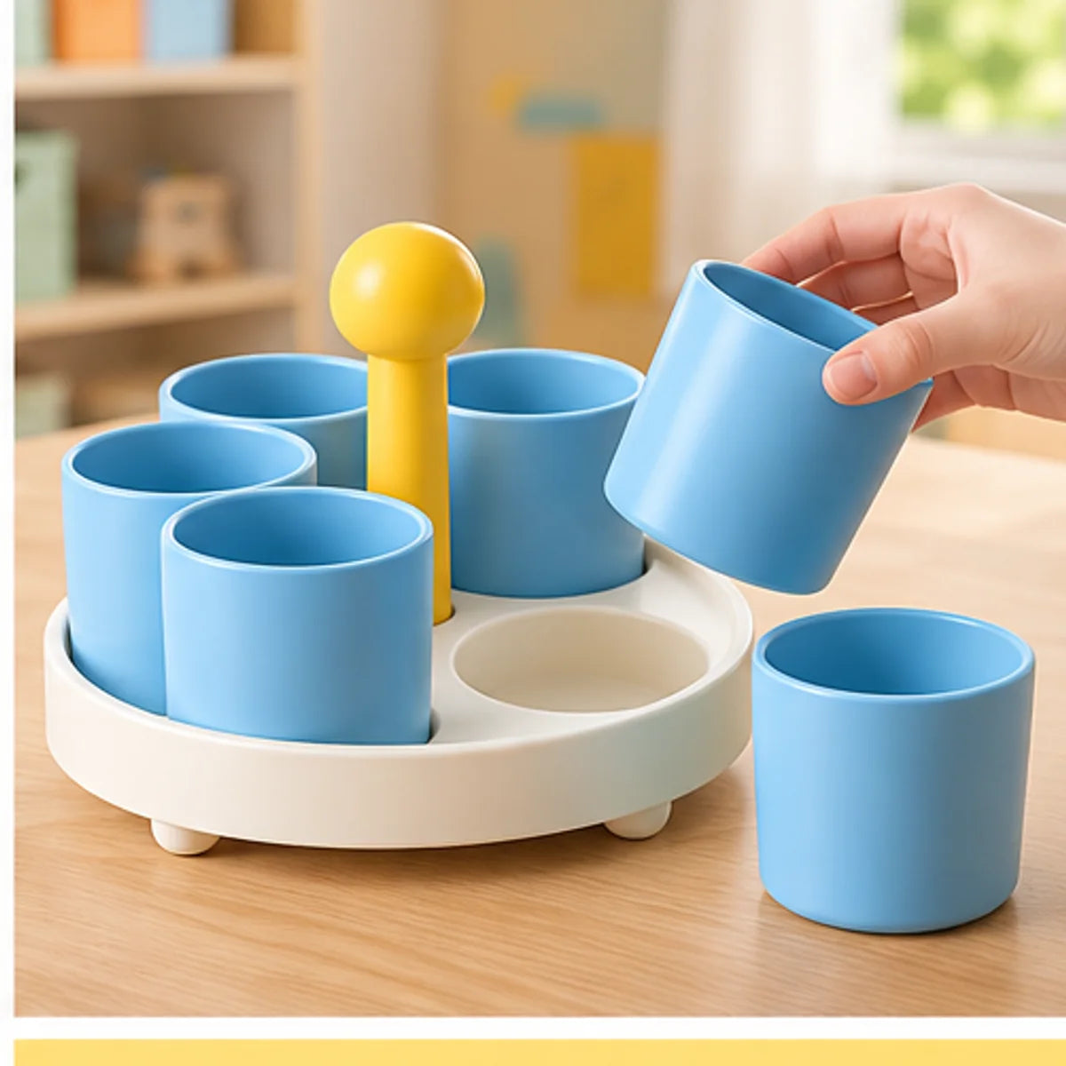 Art Supply Tabletop Carousel — function