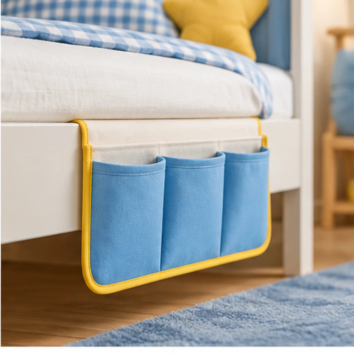 Bedside Pocket Organizer — in use