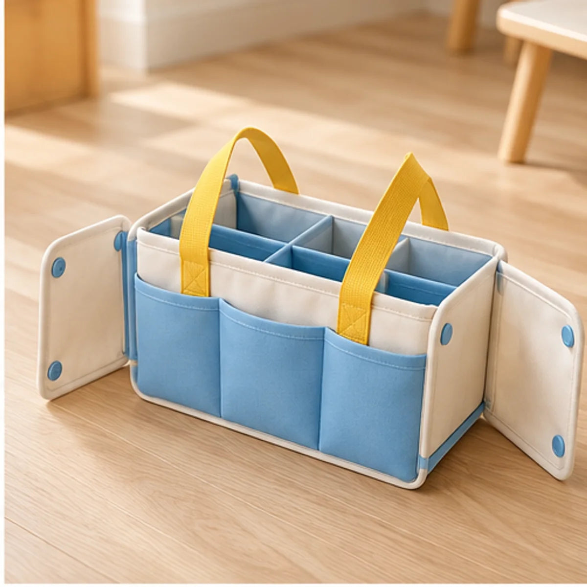 Fold-Flat Toy Carry Caddy — function