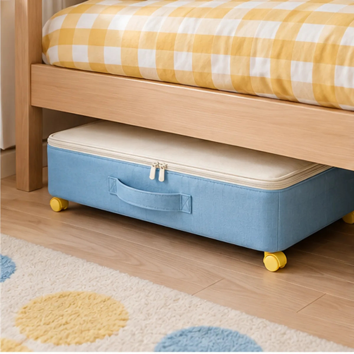 Rolling Under-Bed Toy Bin — in use