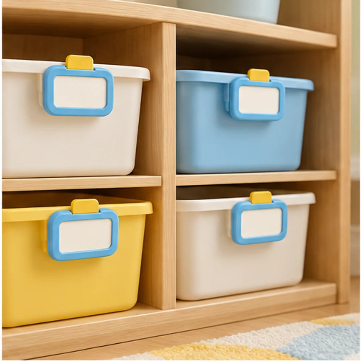 Toy Label Clip Set — in use